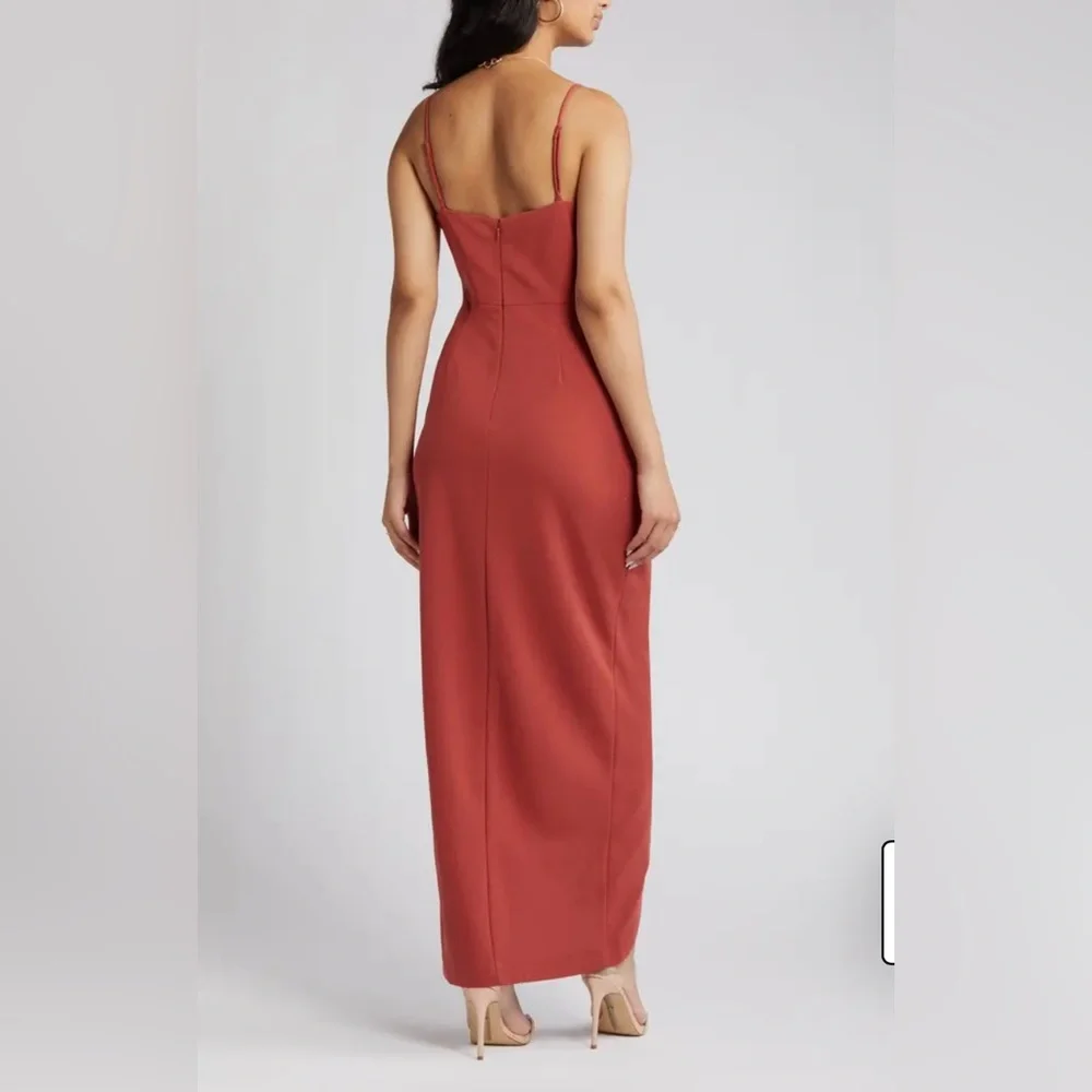 WAYF - Nordstrom Rust Dress Maxi Gown - Size L - Picture 4 of 9